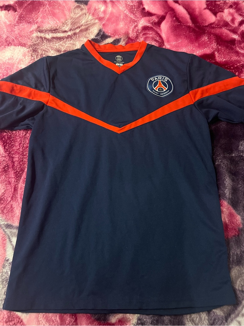 Navy & Red Men's Short-Sleeve Shirt